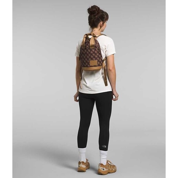 The North Face Never Stop Mini Backpack Utility Brown TNF Monogram New w/tag - Picture 4 of 5